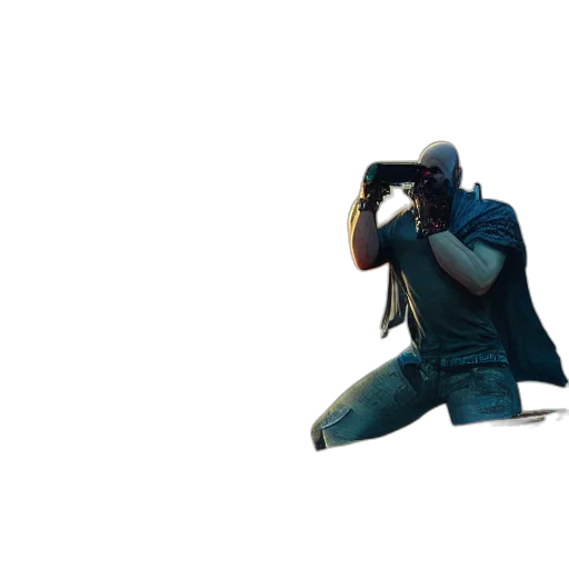 weapon, mask, jacket, robot transparent PNG cut-out