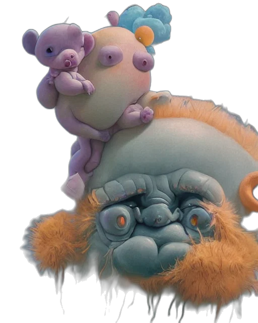 creature, concept art, 3d render, photorealistic transparent PNG cut-out