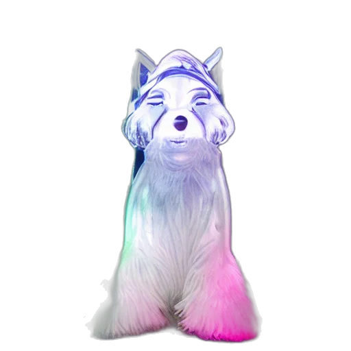 animal, creature, staff, hair, vaporwave, concept art, 3d render, fantasy art transparent PNG cut-out