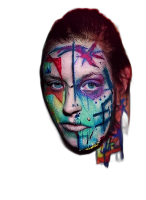 face, mask, jacket, jewelry, photorealistic, watercolor, concept art, fantasy art transparent PNG cut-out