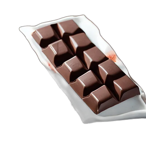 food, 3d render, chocolate transparent PNG cut-out