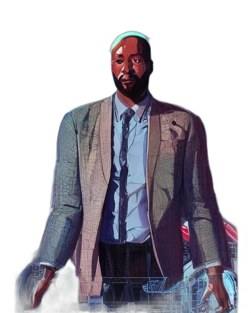 jacket, staff, face, umbrella transparent PNG cut-out
