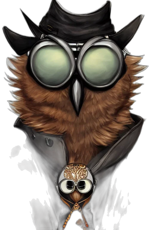 staff, mask, jacket, concept art, comic book art, fantasy art, cartoon, earth tones transparent PNG cut-out