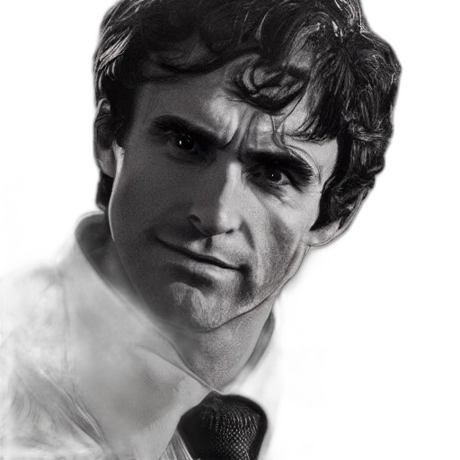 face, photorealistic, pencil sketch, cartoon, comic book art, image, ted, bundy transparent PNG cut-out
