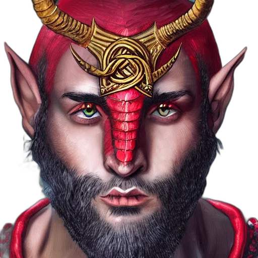 face, mask, dragon, fantasy art, concept art, photorealistic, 3d render, red transparent PNG cut-out