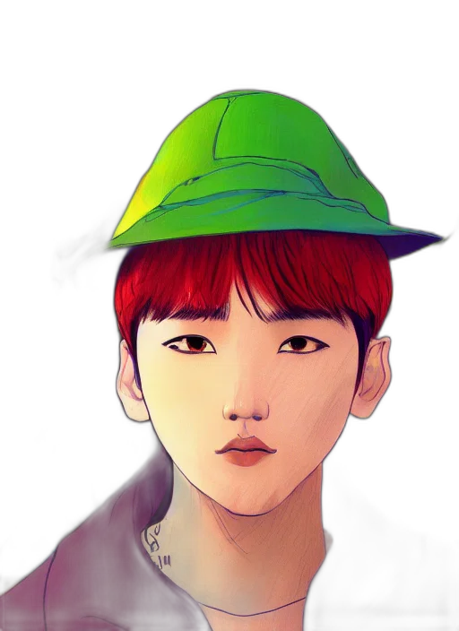 hat, photorealistic, cartoon, watercolor transparent PNG cut-out