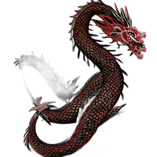 dragon, staff, sword, fantasy art transparent PNG cut-out