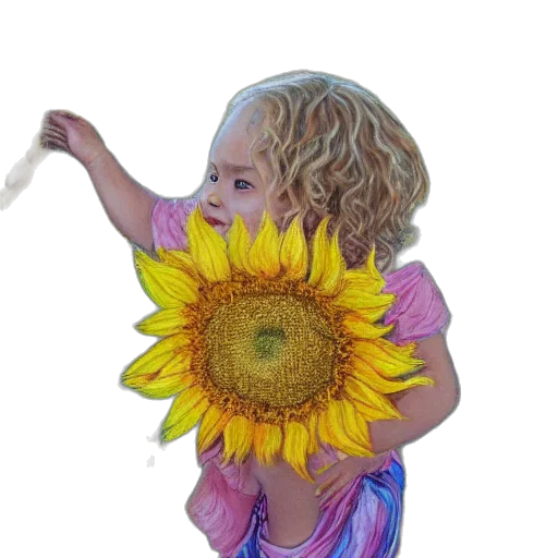 flower, staff, dress, umbrella, photorealistic, oil painting, 3d render, watercolor transparent PNG cut-out