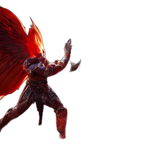 dragon, creature, weapon, staff, concept art, 3d render, fantasy art, red transparent PNG cut-out