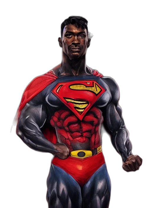 comic book art, concept art, cartoon, 3d render transparent PNG cut-out