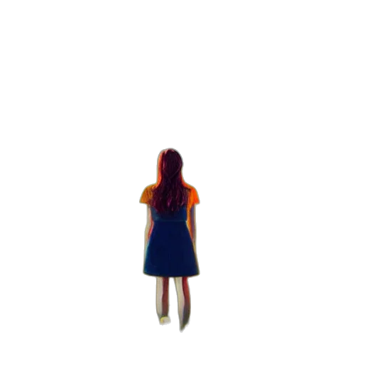 dress, hair, robot, creature, pixel art, 3d render, concept art, photorealistic transparent PNG cut-out