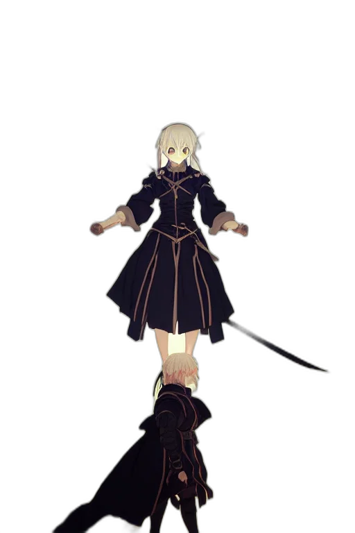 staff, sword, weapon, dress transparent PNG cut-out