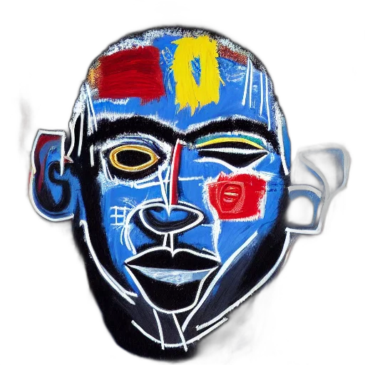 mask, face, cartoon, photorealistic transparent PNG cut-out