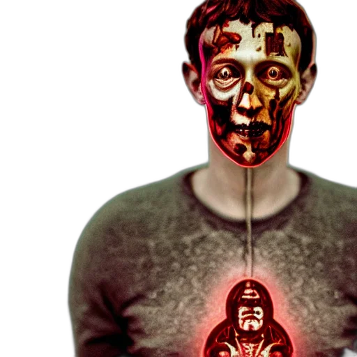mask, legnica, close, cyborg, mark, zuckerberg, zombie, full transparent PNG cut-out