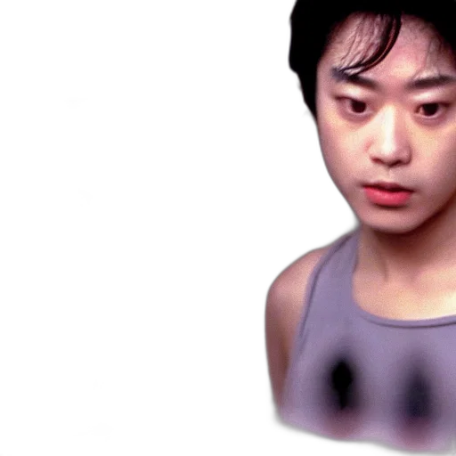 face, robot, mask, creature, 3d render, photorealistic, vaporwave, pixel art transparent PNG cut-out