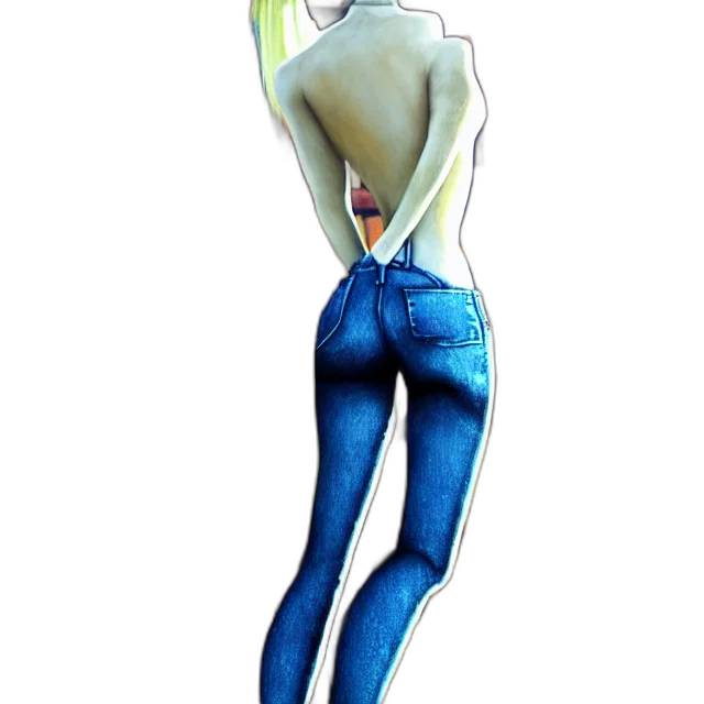staff, jacket, dress, watercolor, concept art, cartoon, anime, blue transparent PNG cut-out