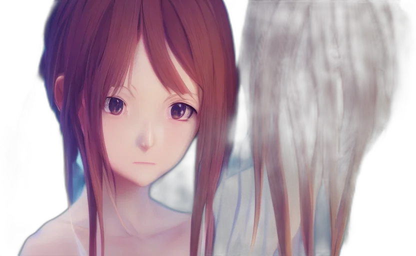 face, dress, robot, anime, photorealistic, 3d render, fantasy art, rain transparent PNG cut-out