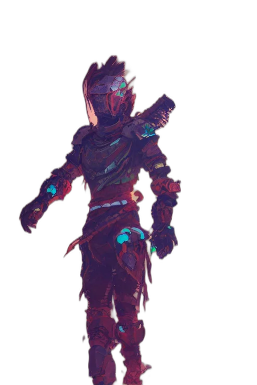sword, robot, staff, weapon, concept art, fantasy art, pixel art, cyberpunk transparent PNG cut-out