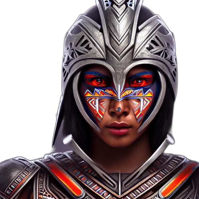 mask, face, concept art, fantasy art, photorealistic, comic book art, futuristic, aztec transparent PNG cut-out