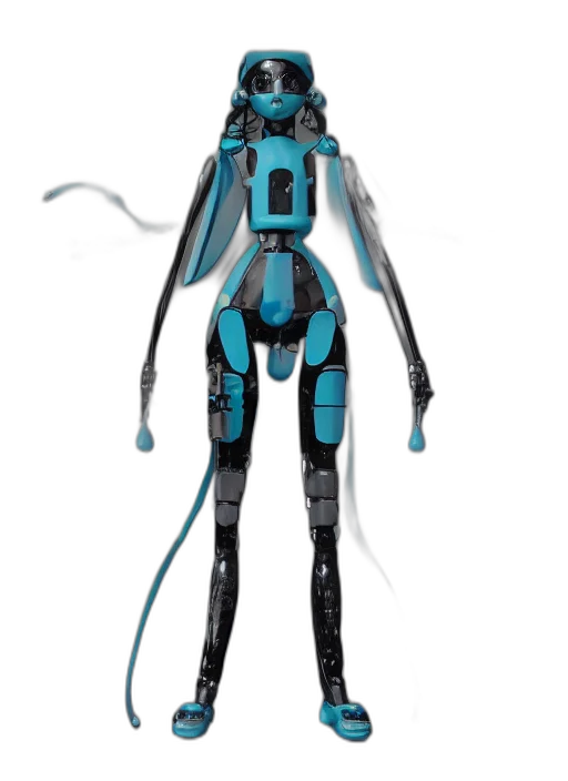 robot, staff, creature, concept art transparent PNG cut-out