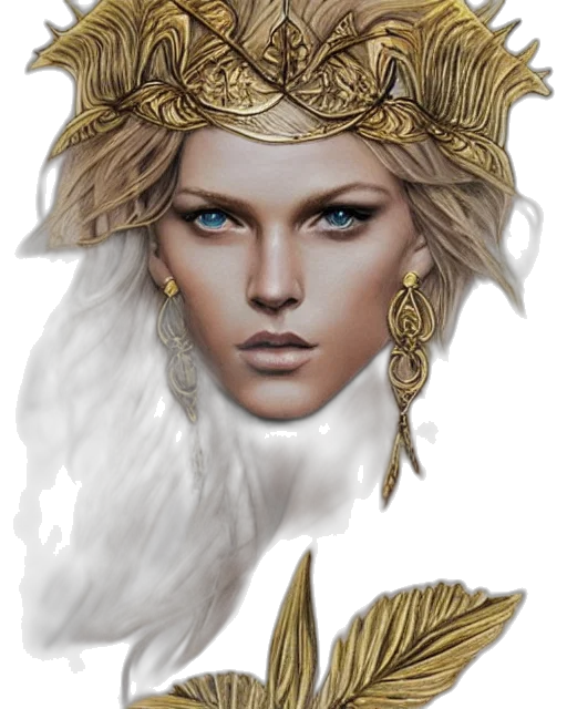 crown, jewelry, mask, face, fantasy art, concept art, photorealistic, 3d render transparent PNG cut-out