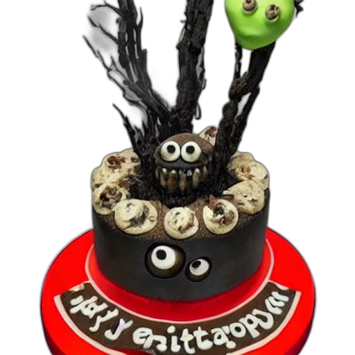 3d render, creepy, disgusting, monster transparent PNG cut-out