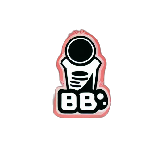 staff, 3d render, pixel art, concept art, modern, logo, boba, milktea transparent PNG cut-out