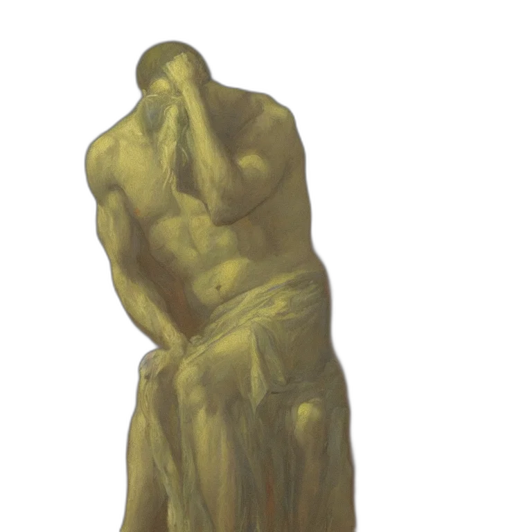 creature, dress, face, furniture, oil painting, concept art, photorealistic, 3d render transparent PNG cut-out