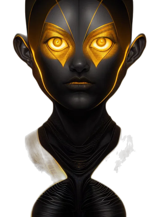 mask, face, robot, creature, fantasy art, concept art, cyberpunk, comic book art transparent PNG cut-out