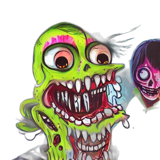 creature, mask, face, concept art, 3d render, comic book art, pixel art, neon transparent PNG cut-out