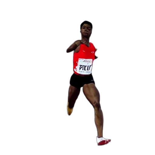 3d render, photorealistic, pixel art, sprinters transparent PNG cut-out