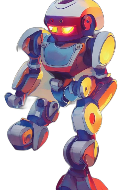 robot, weapon, concept art, 3d render transparent PNG cut-out