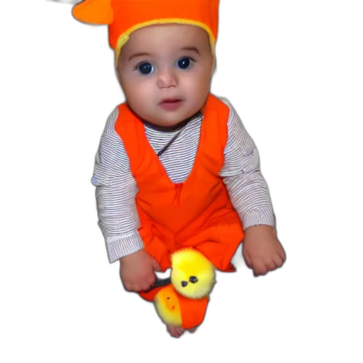 hat, staff, cute, baby transparent PNG cut-out