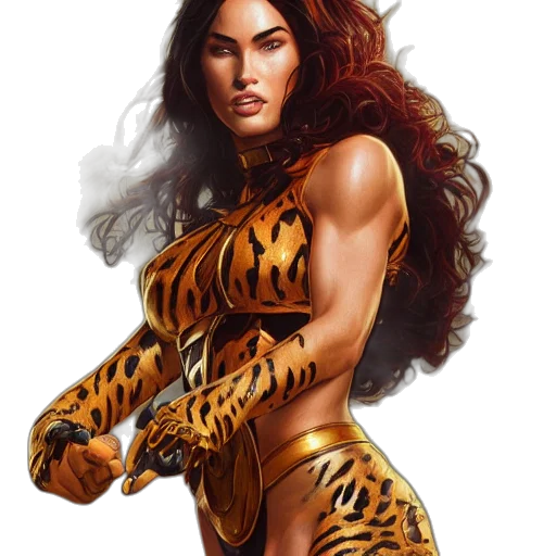 comic book art, fantasy art, concept art, photorealistic transparent PNG cut-out