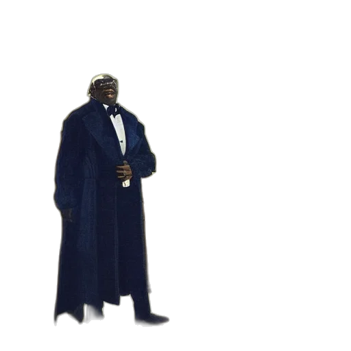 mask, jacket, staff, creature transparent PNG cut-out