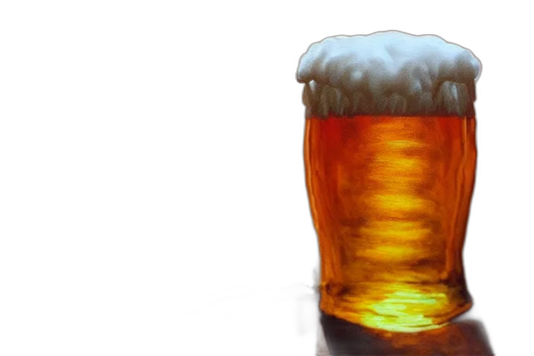 bottle, crown, photorealistic, 3d render, beer, cafe, fantasy, painting transparent PNG cut-out