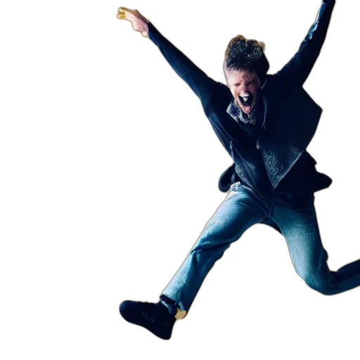 jacket, staff, concept art, man transparent PNG cut-out