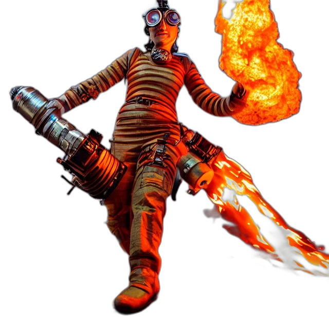 staff, robot, weapon, concept art transparent PNG cut-out