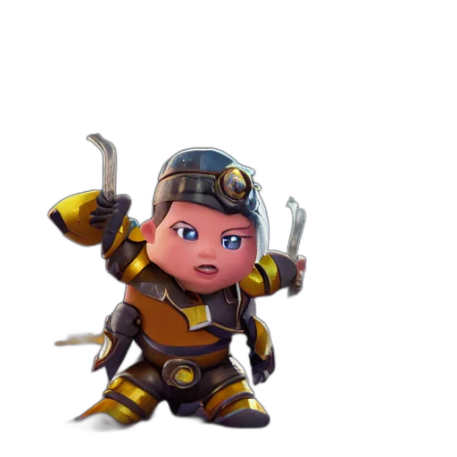 weapon, staff, robot, creature transparent PNG cut-out