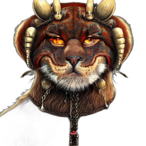 staff, mask, crown, animal transparent PNG cut-out