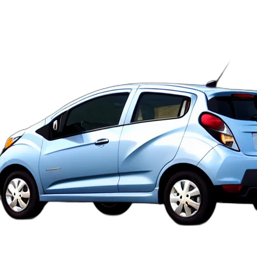 car, 3d render, chevrolet, spark, turned, into, suv transparent PNG cut-out