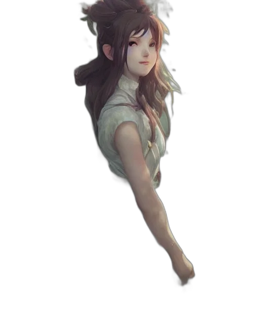 staff, dress, creature, face transparent PNG cut-out
