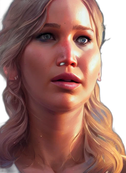 face, photorealistic, fantasy art, concept art, 3d render, golden, pastel, red transparent PNG cut-out