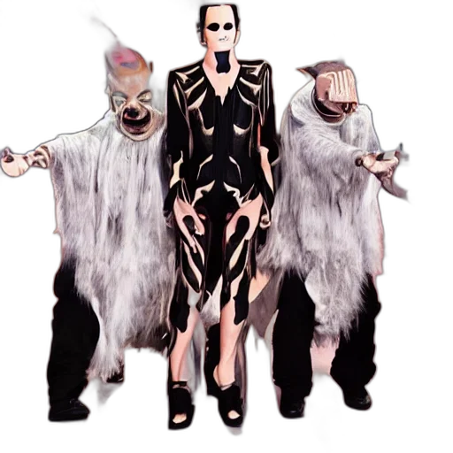 concept art, cyberpunk, real, demon transparent PNG cut-out