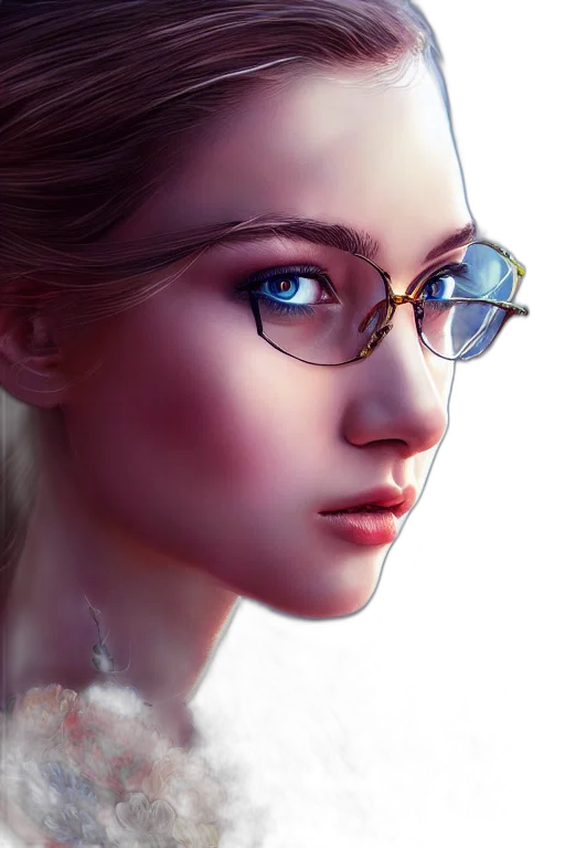 jewelry, face, crown, robot, photorealistic, fantasy art, 3d render, concept art transparent PNG cut-out