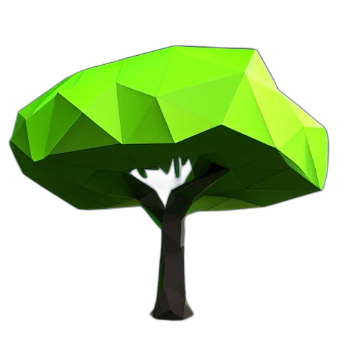 umbrella, tree, crown, hat, 3d render, concept art, pixel art, fantasy art transparent PNG cut-out