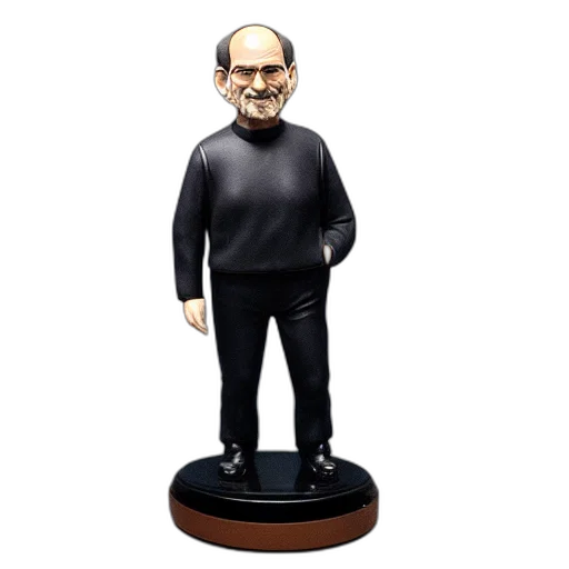 3d render, hummel, figurine, steve transparent PNG cut-out