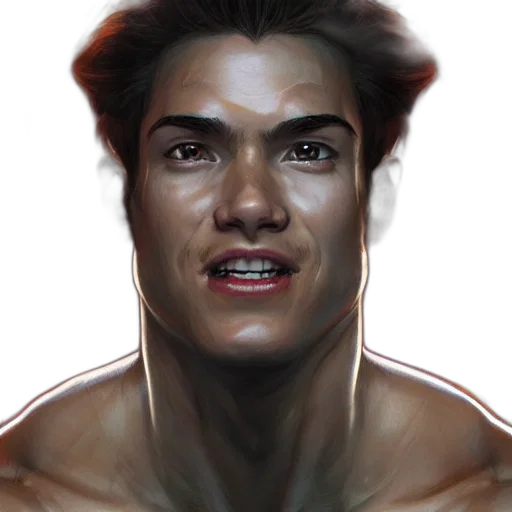 face, creature, hair, mask transparent PNG cut-out