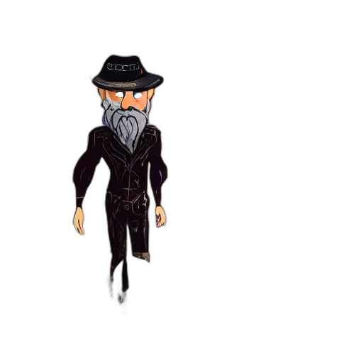 hat, staff, mask, creature transparent PNG cut-out
