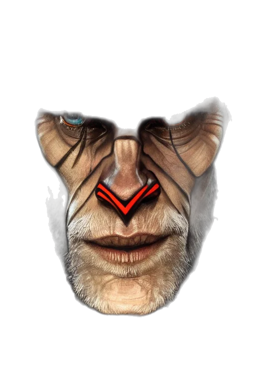 mask, face, creature, dragon transparent PNG cut-out